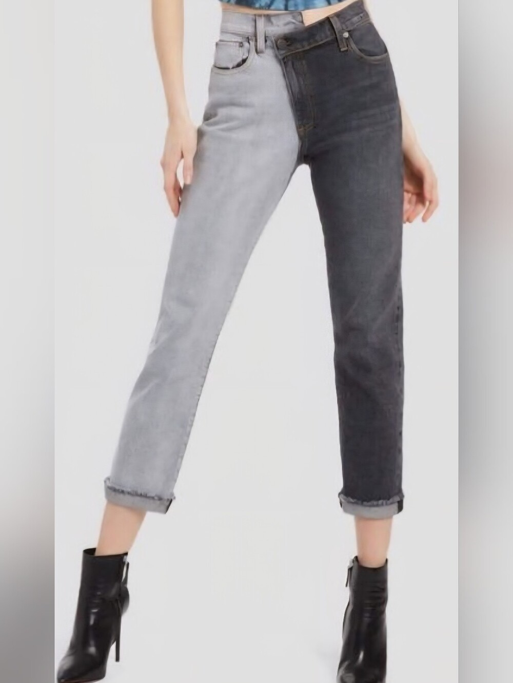 Alice + OliviaTwo-Tone Men’s Jeans — Light Wash & Dark Wash Size 29